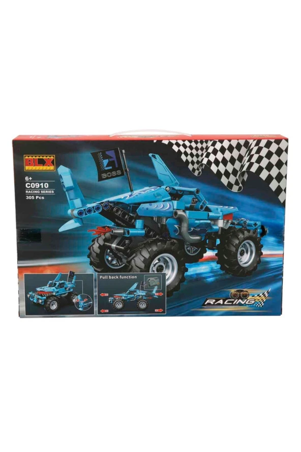 Boss Shark Karaya Çıktı! 305 Parçalı Muhteşem Yarış Arabası - 4