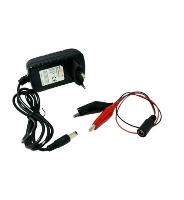 DC 12V 1A Priz Tipi Adaptör Soketli Krokodilli Öğrenci Deneylerine Uygun Güç Besleme Cihazı - Resim 4