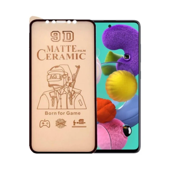 Samsung Galaxy A51 Ekran Koruyucu 9D Mat Seramik Nano Tam Kaplayan