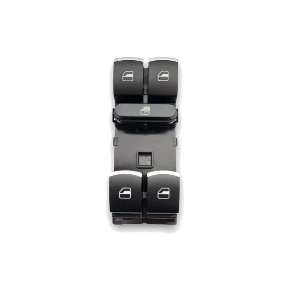 Sol Ön Cam Düğmesi Dörtlü Krom VW Touran 2003-2015 5K4959857A - 3