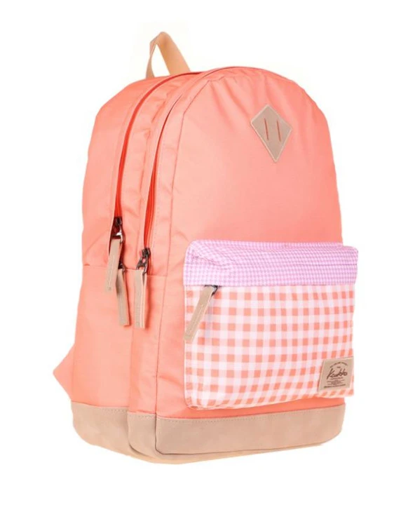 Kaukko Wichlight Sırt Çantası Plaid Somon K1644 - 2
