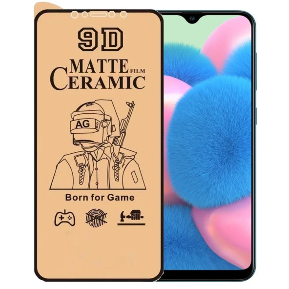 Samsung A30S Ekran Koruyucu 9D Mat Seramik Nano Tam Kaplayan