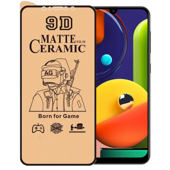 Samsung  A50S Kırılmaz Cam 9D Mat Seramik Nano Ekran Koruyucu