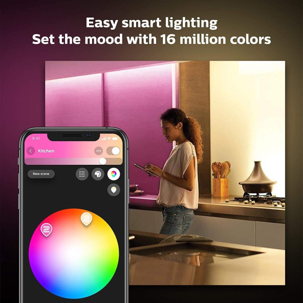Philips Hue Akıllı LEDşerit, 1 metre, V4 Bluetooth özellikli, Ekleme/Uzatma şeridi - 2