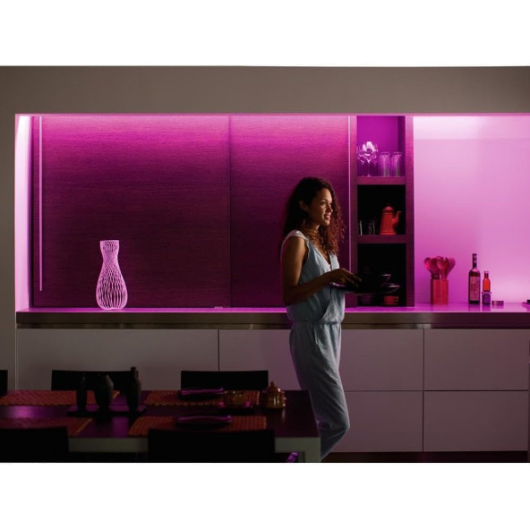 Philips Hue Akıllı LEDşerit, 1 metre, V4 Bluetooth özellikli, Ekleme/Uzatma şeridi - 10
