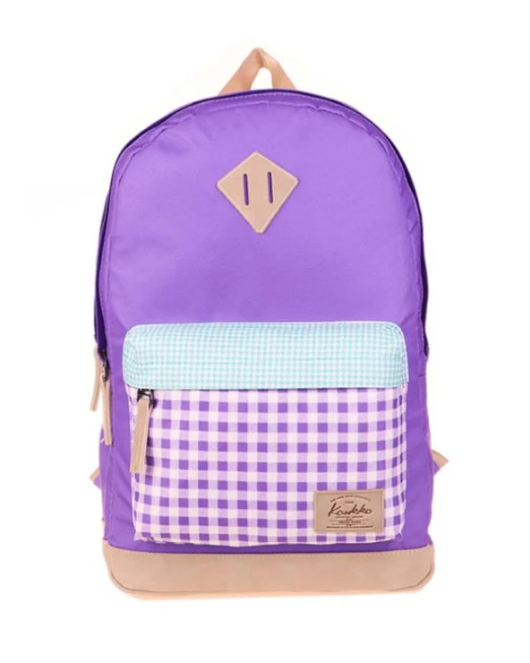 Kaukko Wichlight Sırt Çantası Plaid Lila K1646