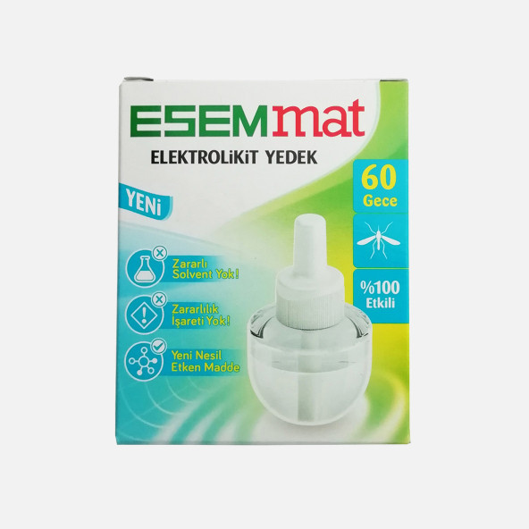 ESEMMAT ELEKTROLİKİT YEDEK 60 GECE 45G