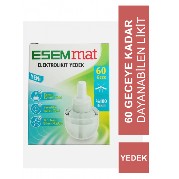 ESEMMAT ELEKTROLİKİT YEDEK 60 GECE 45G - 3