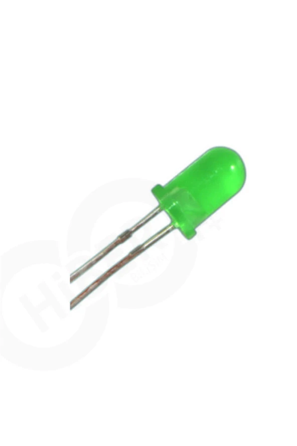 5mm Yeşil Led 10 Adet