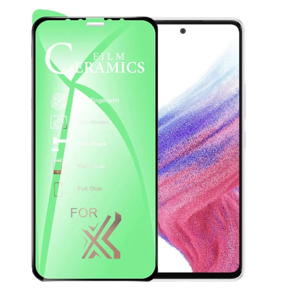 Samsung A53 Ekran Koruyucu 9D Seramik Nano Tam Kaplayan Kavisli