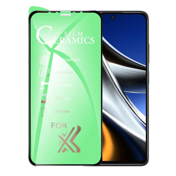 Poco X4 Pro Ekran Koruyucu 9D Seramik Nano Tam Kaplayan Kavisli