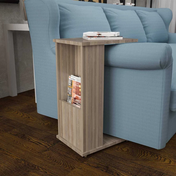 MODİLAYN CAN Gazetelikli C Yan Sehpa, Tekerlekli Sehpa - CORDOBA - - 2