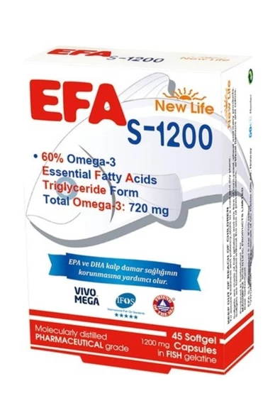 NEW LİFE EFA SUPER 1200 MG 45 KAPSÜL