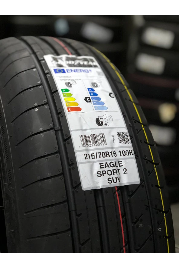 Goodyear 215/70R16 100H Eagle Sport 2 Suv Oto Yaz Lastiği (Üretim Yılı: 2023) - Resim 2