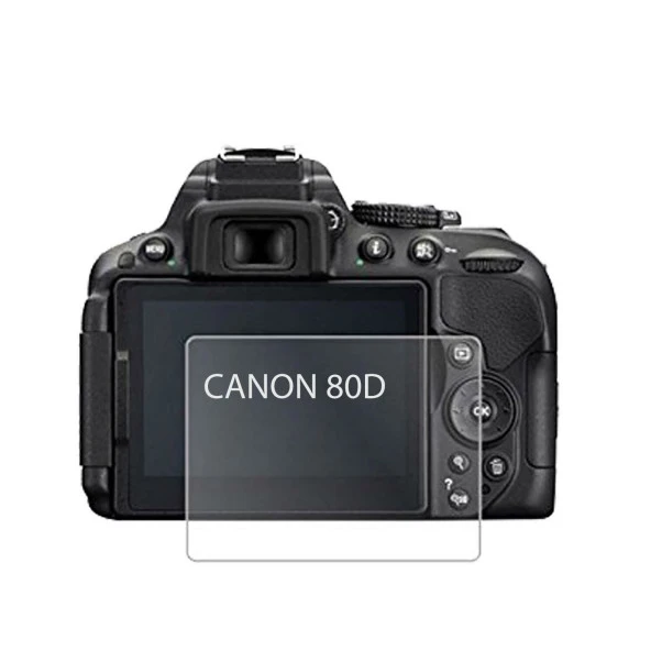 Cda Store Canon 80D Uyumlu 3 Adet Fotograf Makinesi Için Lcd Ekran Koruyucu Nano Jelatin