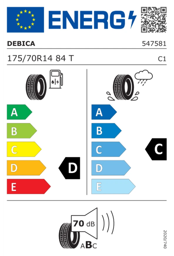 Debıca 175/70R14 84T Passıo 2 Oto Yaz Lastiği (Üretim Yılı: 2023) - 2