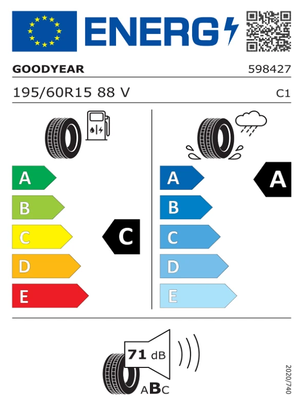 Goodyear 195/60R15 88V Effıcıentgrıp Performance  Oto Yaz Lastiği (Üretim Yılı: 2024)