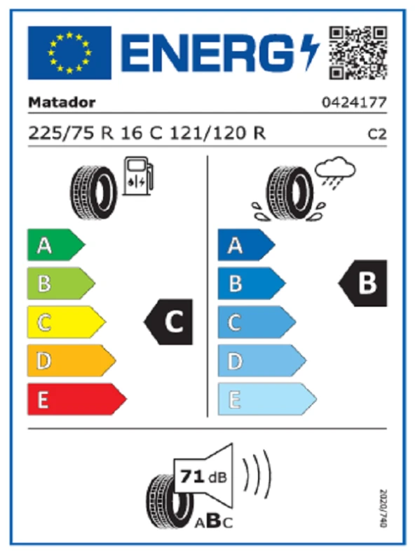 Matador 225/75R16C 121/120R Hectorra Van 10PR Yaz Lastiği (Üretim Yılı: 2024) - Resim 2