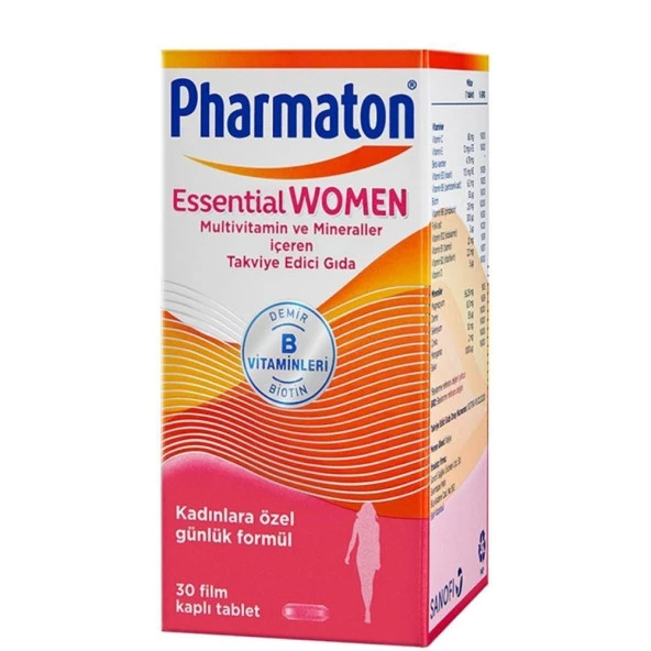 Pharmaton Essential Kadın Vitamin Mineral 30 Kapsül 2 Adet