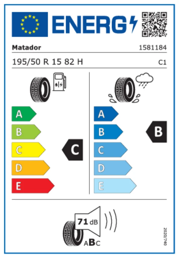 Matador 195/50R15 82H Hectorra 5 Oto Yaz Lastiği (Üretim Yılı: 2024)