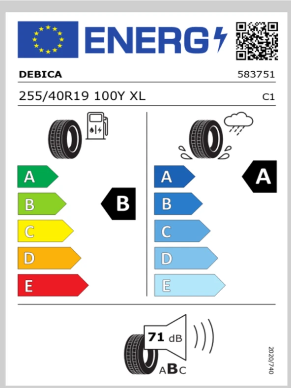 Debica 255/40 R 19 100Y XL Presto UHP 2  Oto Yaz Lastiği (Üretim yılı: 2024)