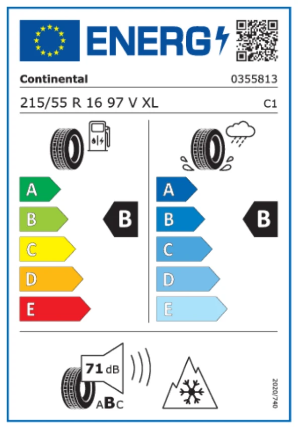 Continental 215/55R16 97V XL AllSeasoncontact 2 M Oto 4 Mevsim Lastiği (Üretim Yılı: 2024) - Resim 2