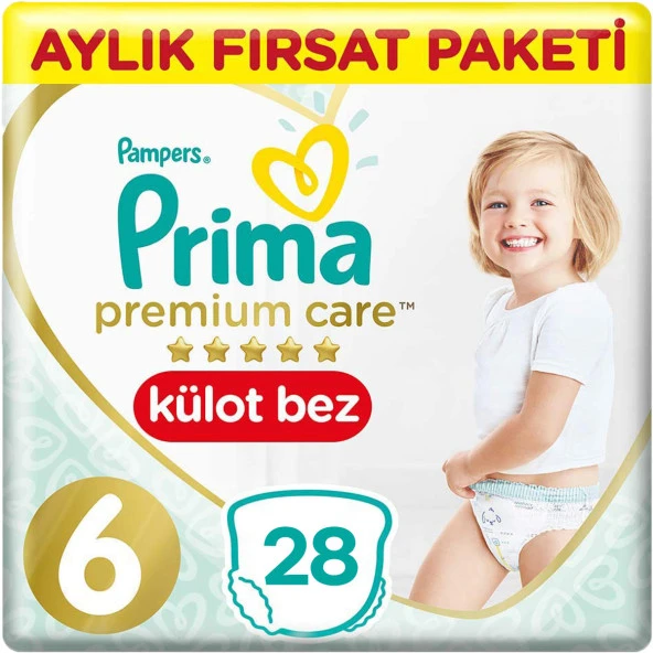 Prima Premium Care Bebek Külot Bezi 6 Beden 28 Adet
