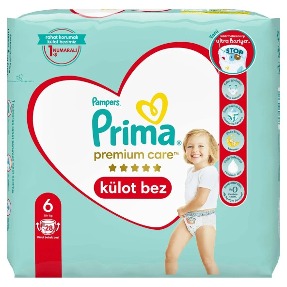 Prima Premium Care Bebek Külot Bezi 6 Beden 28X3 84 Adet - 2
