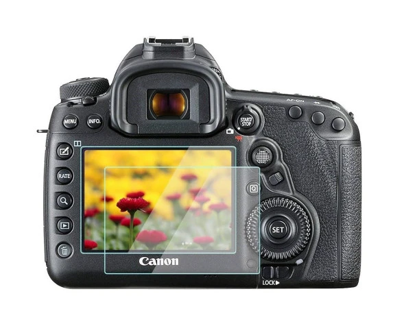 Tfy Store Canon EOS 5D Mark III Uyumlu 3 Adet Fotograf Makinesi Için Lcd Ekran Koruyucu Nano Jelatin
