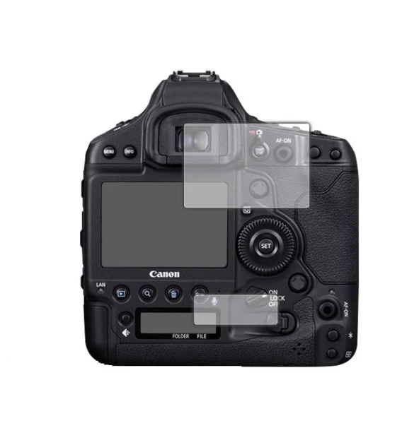 Canon EOS-1D X Mark III Uyumlu 2 Adet Fotograf Makinesi Için Lcd Ekran Koruyucu Nano Jelatin