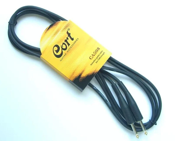 Cort Ca508 Gitar Kablo Gürültüsüz (noısless) Cable 3m Siyah