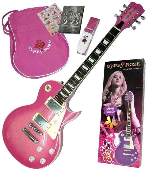 Valencıa Gre2kcpk Elektro Gitar Gypsy Rose Set (gıgbag, Strap, Stıck