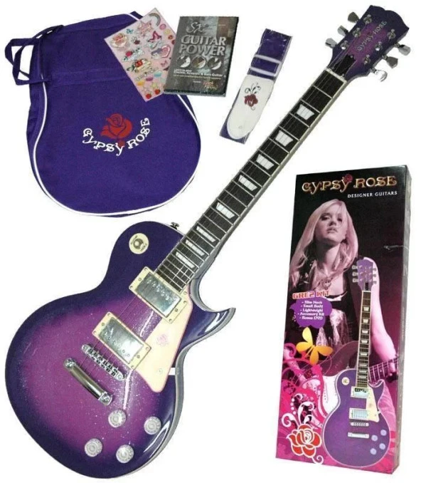 Valencıa Gre2kcpp Elektro Gitar Gypsy Rose Set (gıgbag, Strap, Stıck