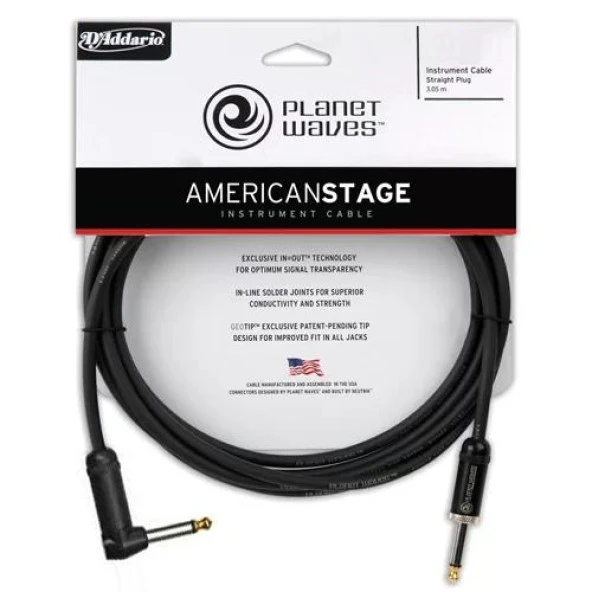 Planetwaves Pwamsgra20 Amerıcan Stage Inst Cable Ra 20  .