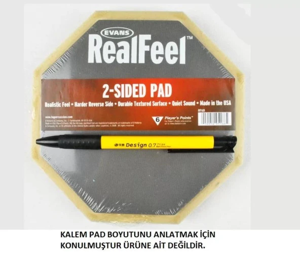 Evans Rf6d 6 Real Feel Çift Taraflı Çalıima Pad