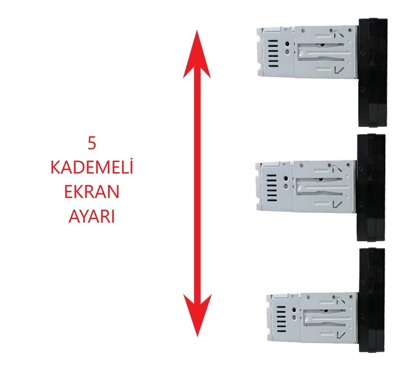 Garaj Dünyası Twogo Go Şahin Ayarlanabilir Kasa 7 Inch Bluetooth USB SD 4*50W Geri Görüş Kamerası - 4