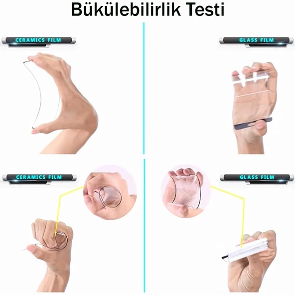 iPhone 7 Ekran Koruyucu 9D Seramik Nano Tam Kaplayan Kavisli - 4