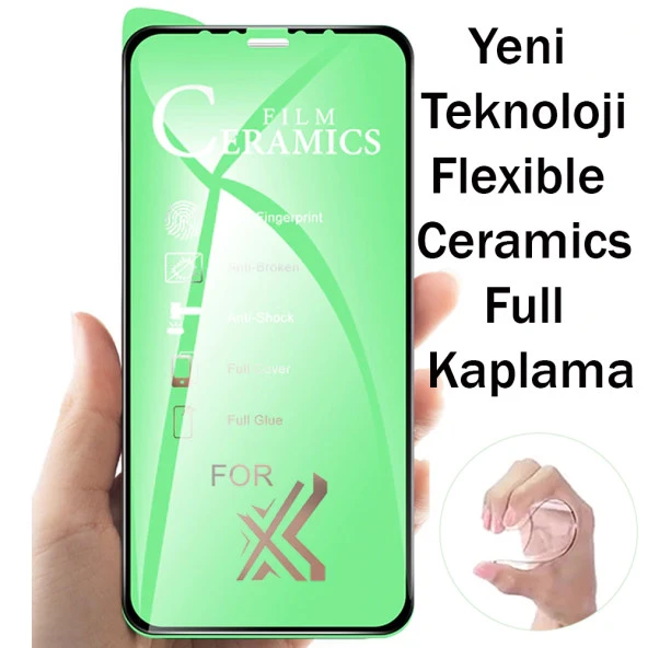 İphone 11 Ekran Koruyucu 9D Seramik Nano Tam Kaplayan Kavisli - Resim 2