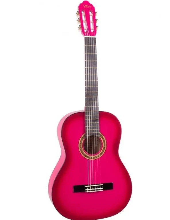 Valencıa Vc104pks Klasik Gitar 4/4 Pembe Sunburst