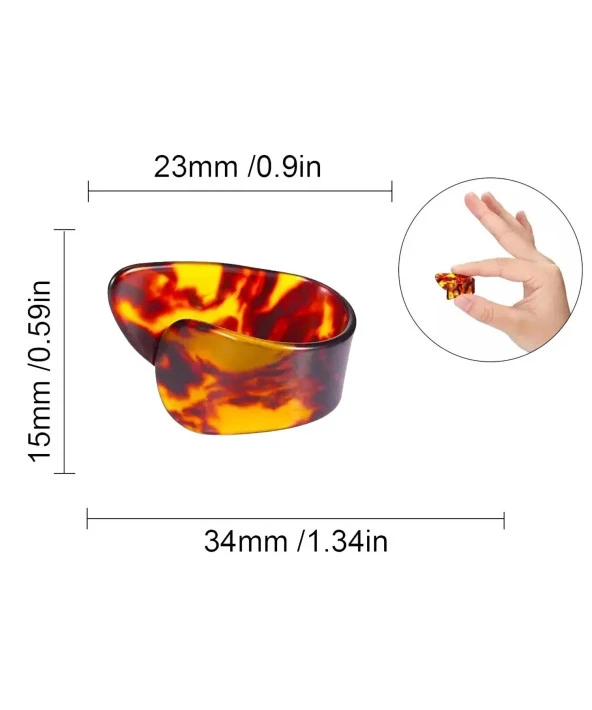 Başparmak Penası Thumb Picks, Celluloid Thumb And Index Finger Pick - 2