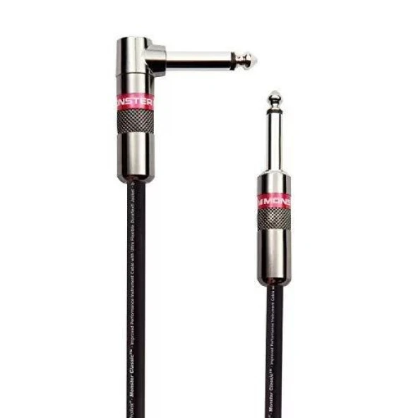 Monster Cable Prolink Monster Classic™ Instrument Cable - Right Angle To Straight | 6.4mt