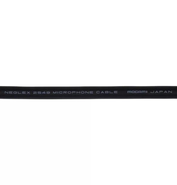 Mogami 2549-00 Microphone Cable, Neglex | Black 1mt - 5