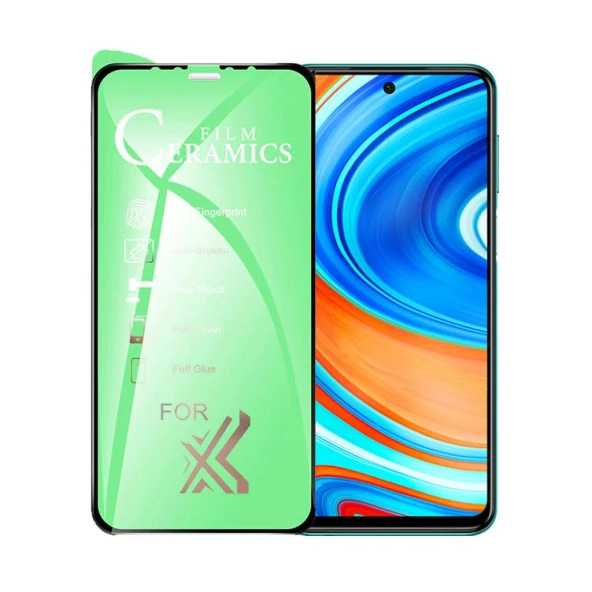 Xiaomi Redmi Note 9 Pro Ekran Koruyucu 9D Seramik Nano Kırılmaz Cam Tam Kaplar 9018000001762