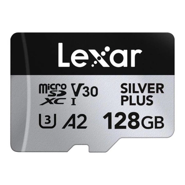 Lexar Professional 128GB 205 MB/s Silver Plus Mikro SD Hafıza Kartı