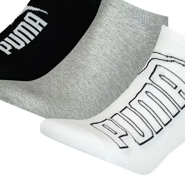 Puma 90798801 Graphic Sneaker 3P Erkek Spor Çorap - 2