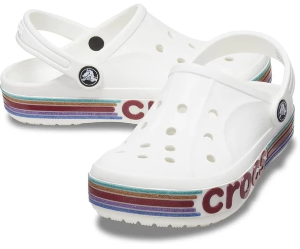 Crocs 209730-100 Bayaband Rainbow Glitter Clg K Çocuk Sandalet - 2