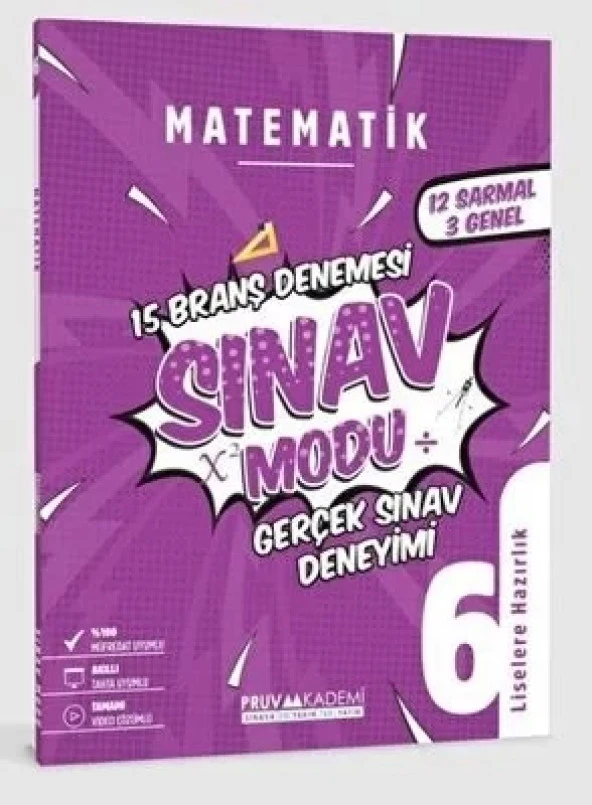 6.SINIF MATEMATİK BRANŞ DENEMESİ