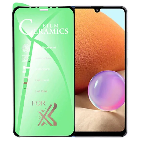 Samsung A32 4G Ekran Koruyucu 9D Seramik Nano Tam Kaplayan Kavisl