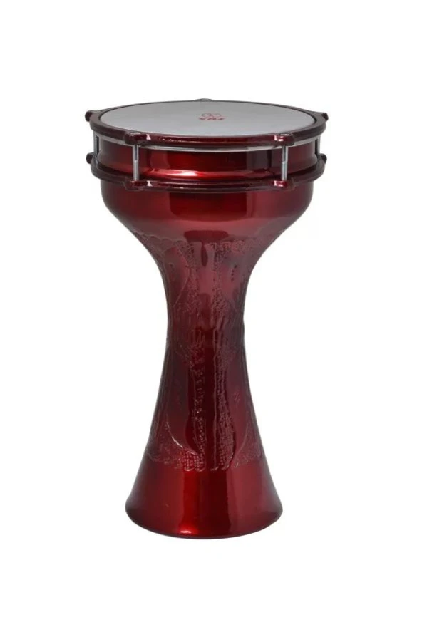 Saz 820c-br Alüminyum Darbuka İşlemeli Statik Bordo 20.cm