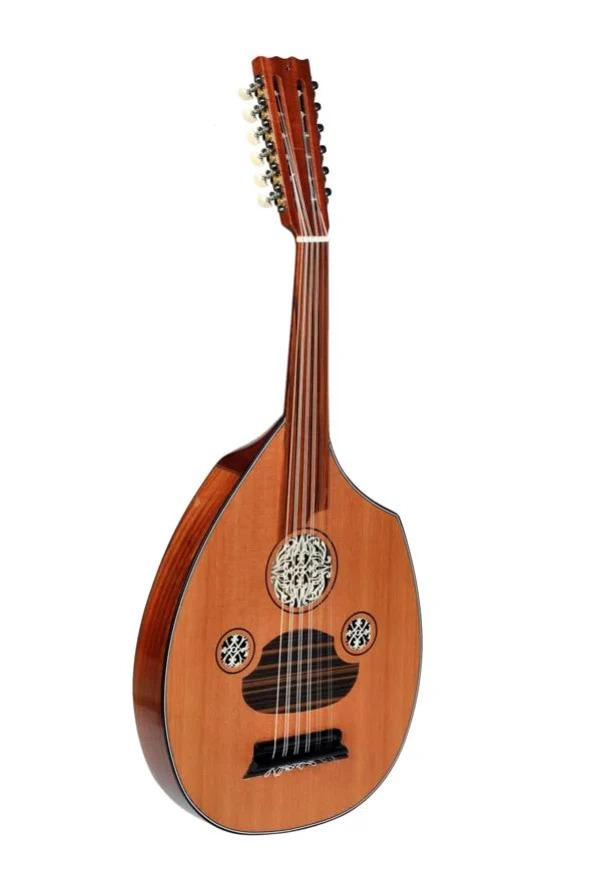 Saz Fl2-mg Türk Flat Elektro Ud Maun Red Cedar Gitar Burgulu